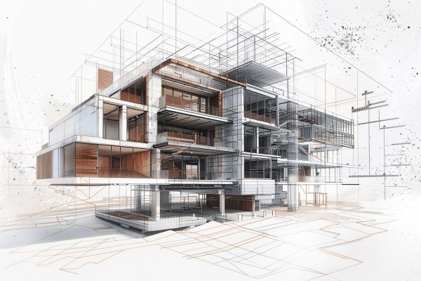 Architectural design and structural drawings